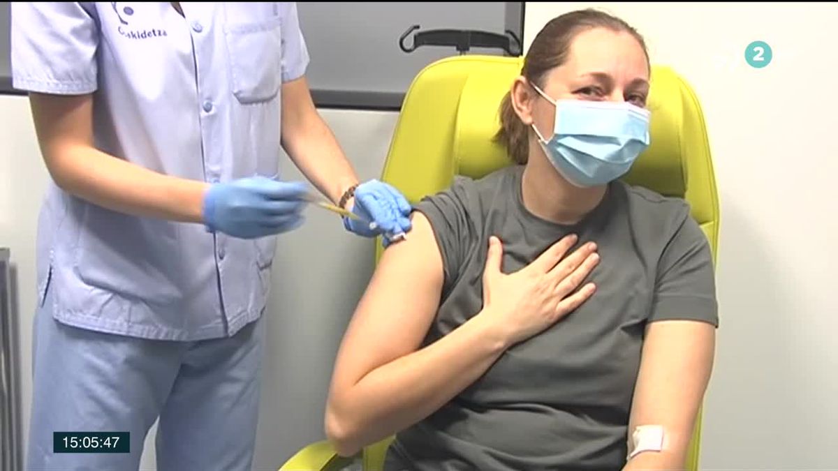 Vacuna Curevac. Imagen obtenida de un vídeo de ETB.