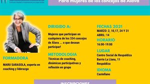 Arespalditza acogerá el Taller de 'Coaching' y Liderazgo para mujeres de los concejos