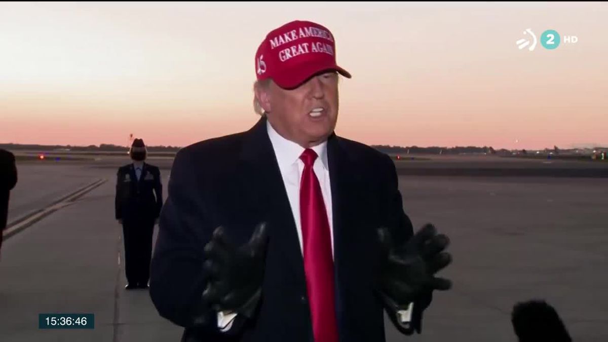 Donald Trump. Imagen obtenida de un vídeo de ETB.