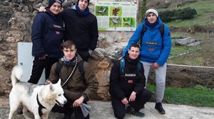 La juventud del concejo de Berganzo habilita un oasis de mariposas cerca del Inglares