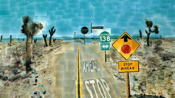 Carretera a Pearblossom. David Hockney