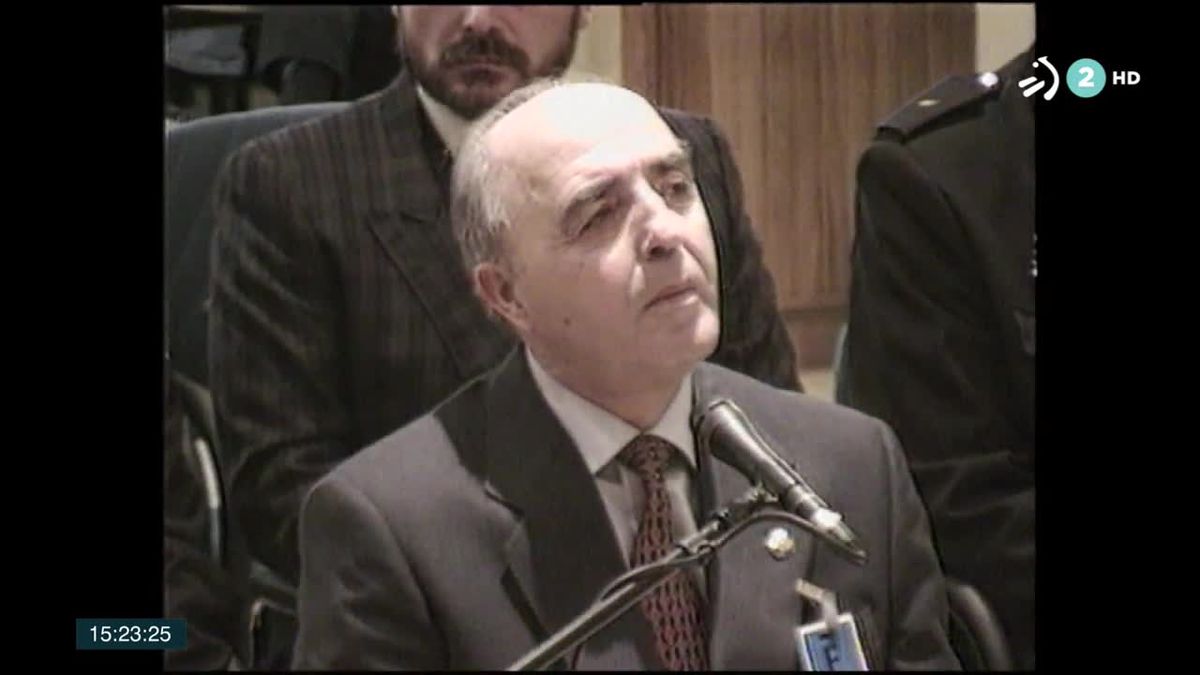 El exgeneral Enrique Rodríguez Galindo. Imagen obtenida de un vídeo de EiTB Media.
