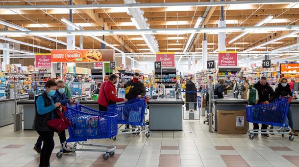 Imagen de archivo de un supermercado.