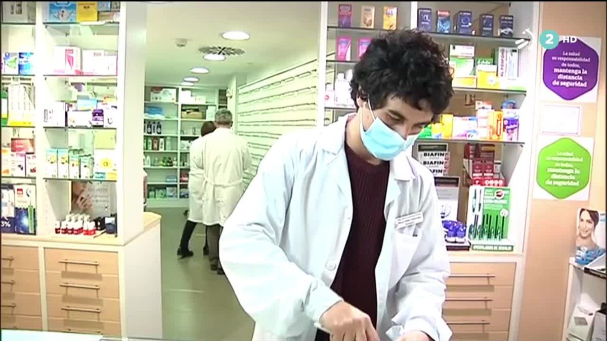 Vacunación en Navarra. Imagen obtenida de un vídeo de ETB.