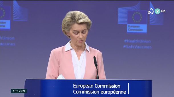 Ursula von der Leyen. Imagen obtenida de un vídeo de ETB.