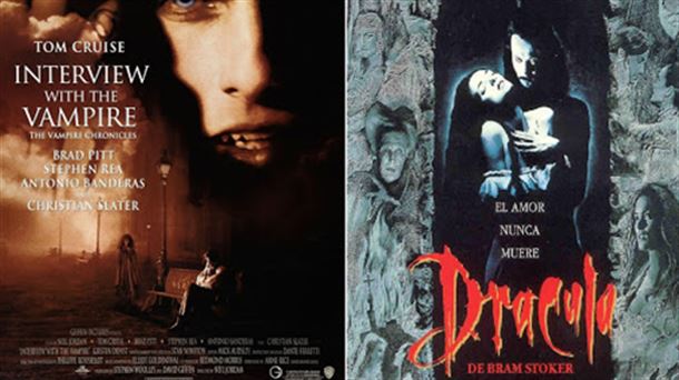 Carteles de "Entrevista con el vampiro" y "Drácula"