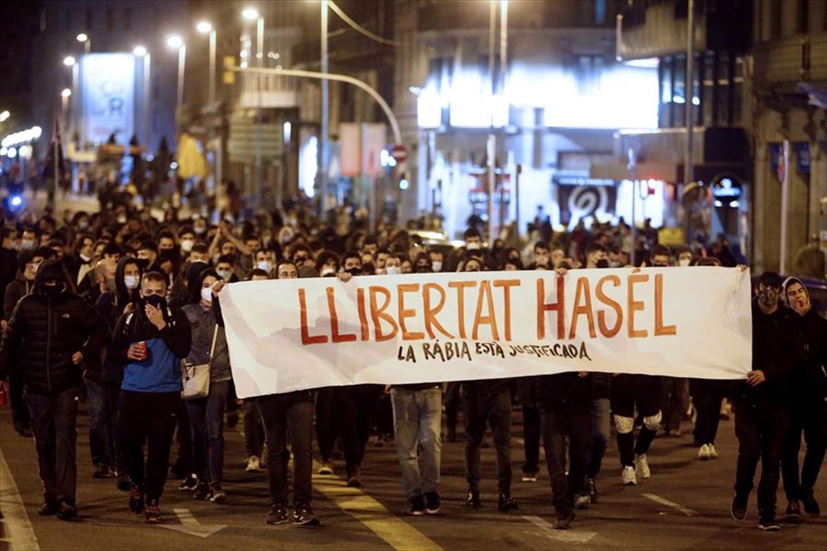 Manifestación del sábado en Barcelona.