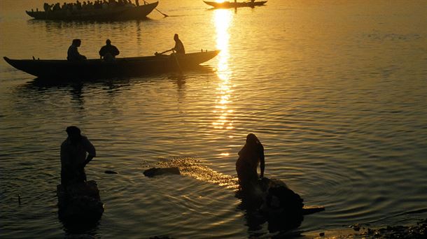 Una fotografía del río Ganges