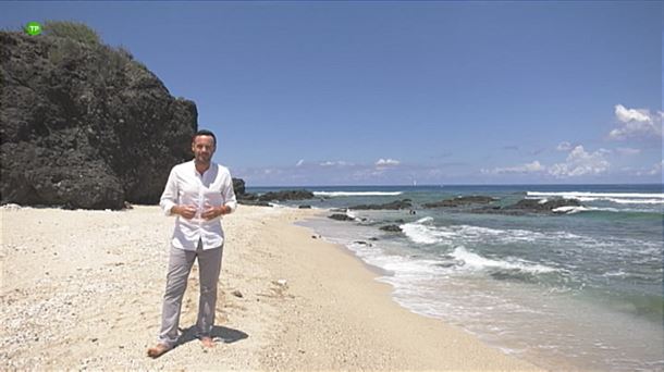 El reportero Lucas Goikoetxea en la Isla Reunión