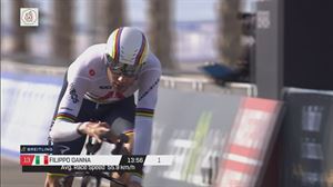 Nueva exhibición de Filippo Ganna contra el crono