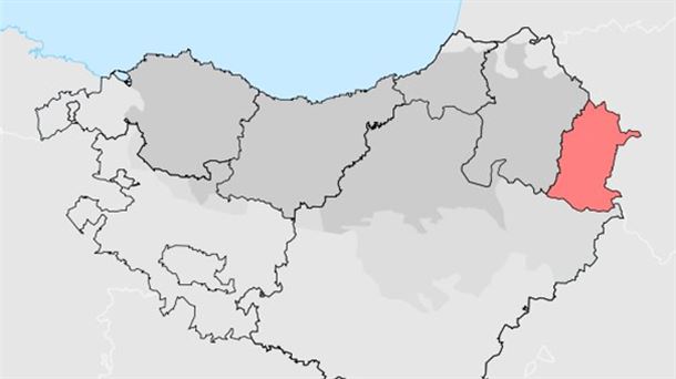 Mapa del euskera suletino o zuberotarra