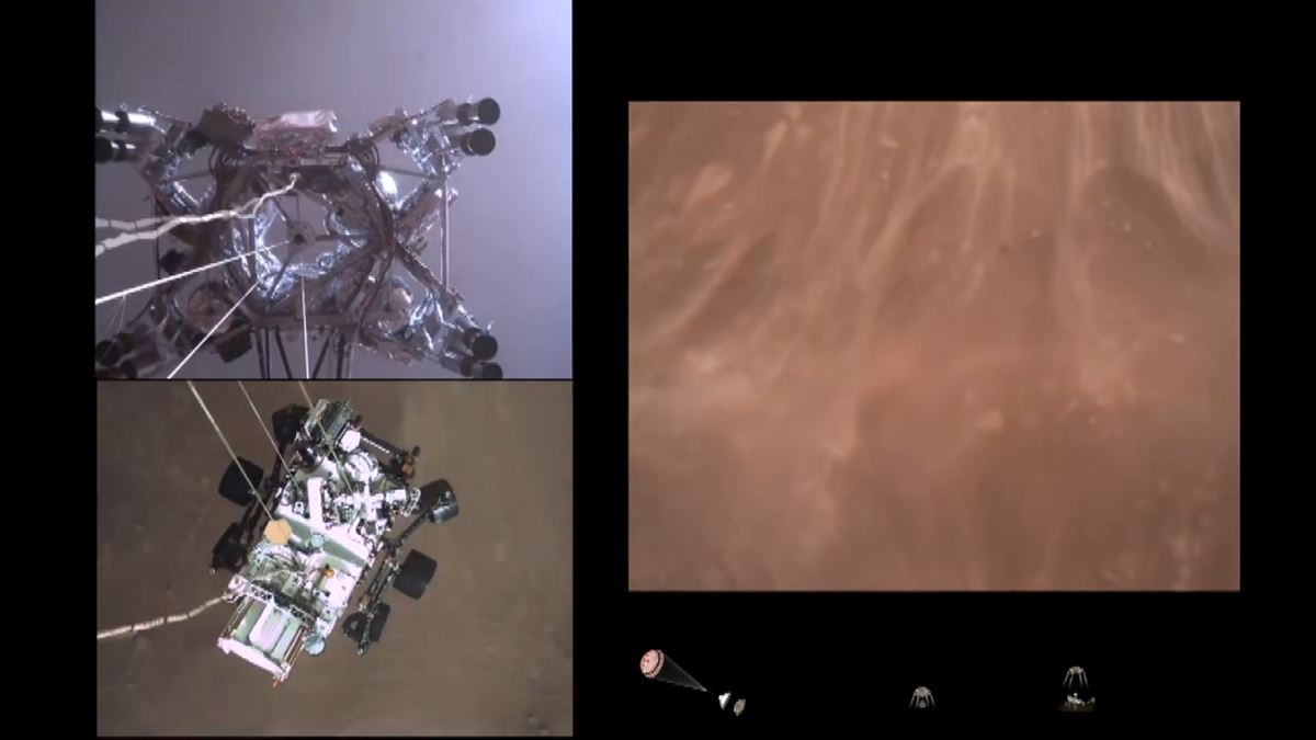 Aterrizaje del 'Perseverance' en Marte