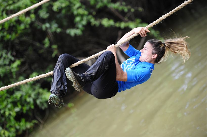 Leire Mayor tirolinan