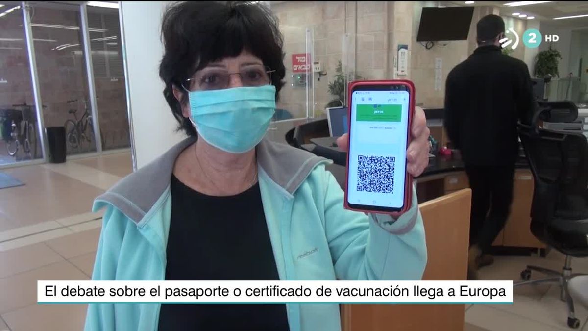 Certificado de vacunación. Imagen obtenida de un vídeo de ETB.