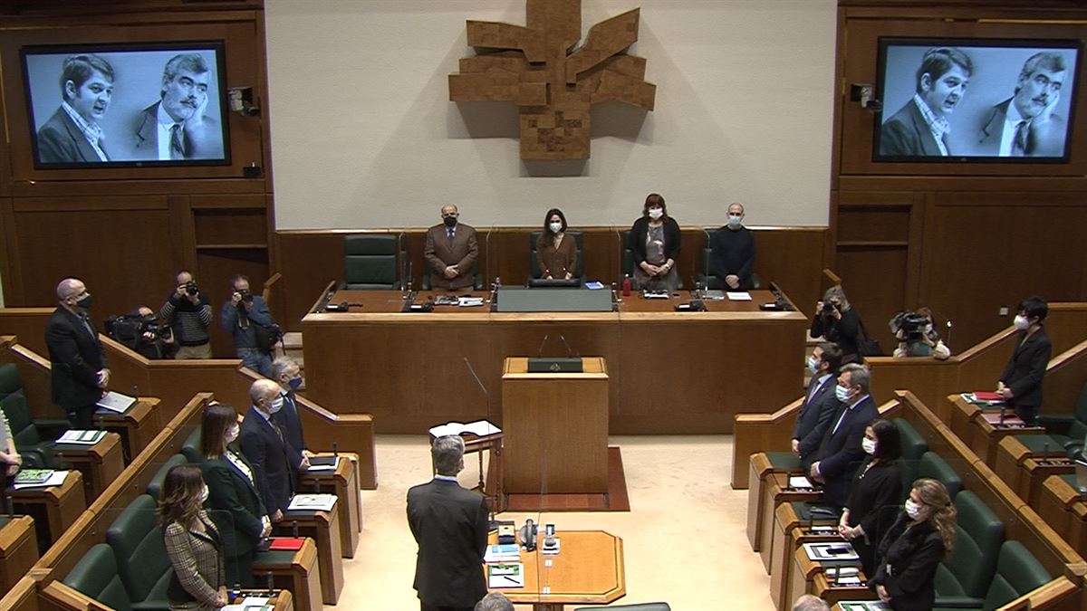 El Parlamento Vasco, esta mañana.