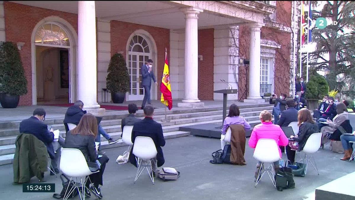 Pedro Sánchez. Imagen obtenida de un vídeo de ETB.