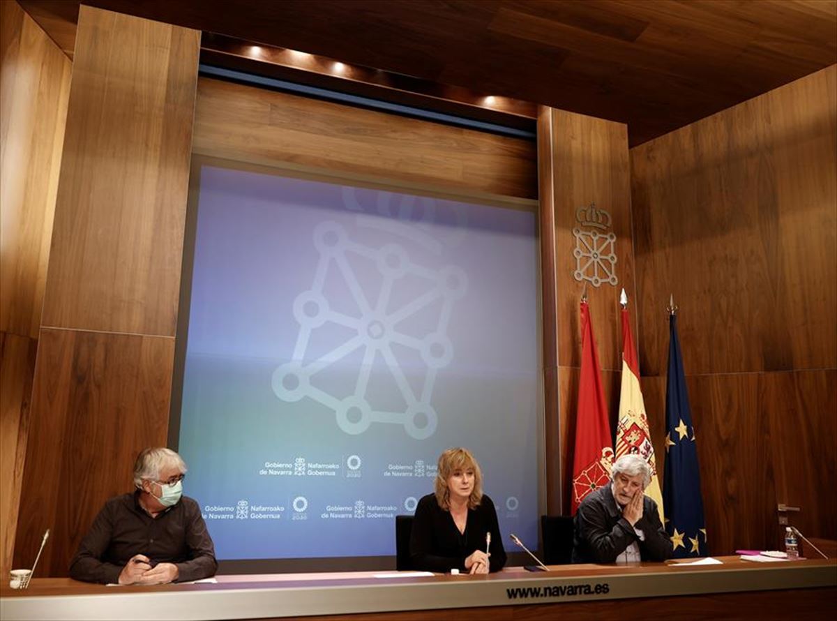 Presentación del informe sobre el censo de exiliados del golpe del 36 en Navarra. Foto: Efe