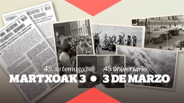 Vitoria conmemora el 45 aniversario del 3 de Marzo de 1976
