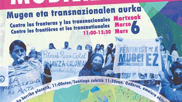 Cartel de la V. Acción Internacional de la Marcha Mundial de las Mujeres de Euskal Herria