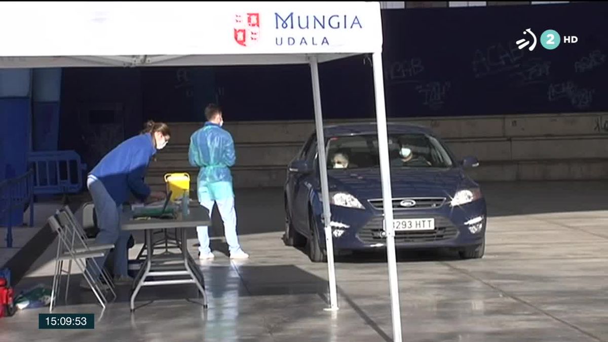 Vacunación en Euskadi. Imagen obtenida de un vídeo de ETB.