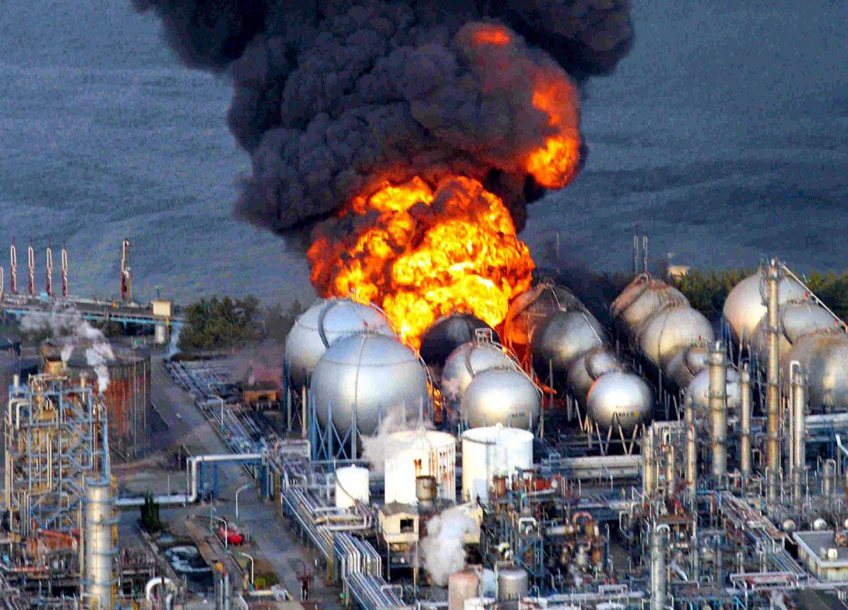 Explosión sucedida en la central Fukushima I.