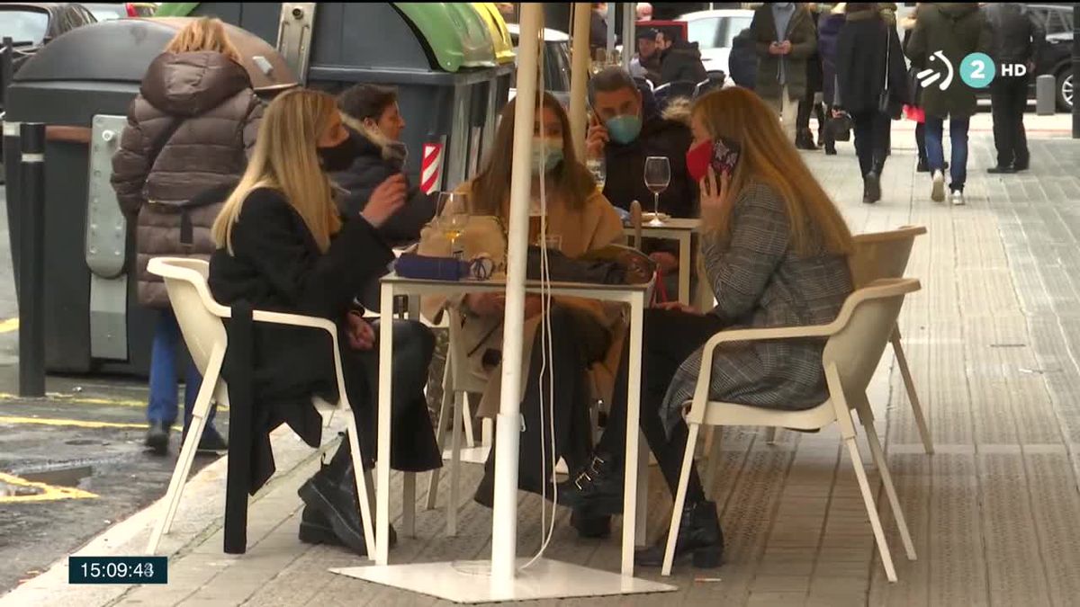 Medidas restrictivas. Imagen obtenida de un vídeo de ETB.