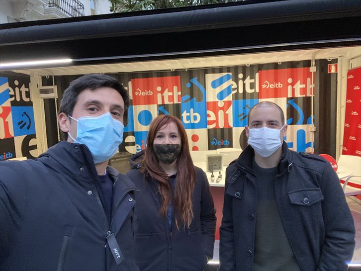 Ander Arzak, Maider Martín e Imanol Manterola