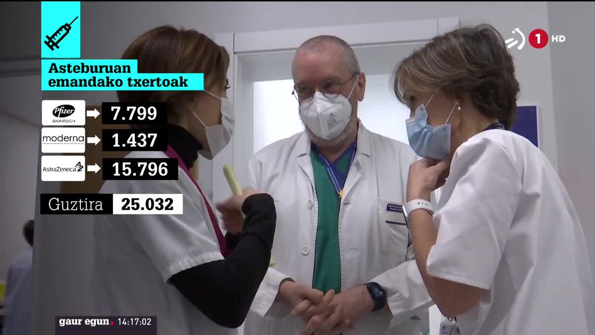 25.000 txerto jarri dira asteburuan. EITB Mediaren bideo batetik ateratako irudia.