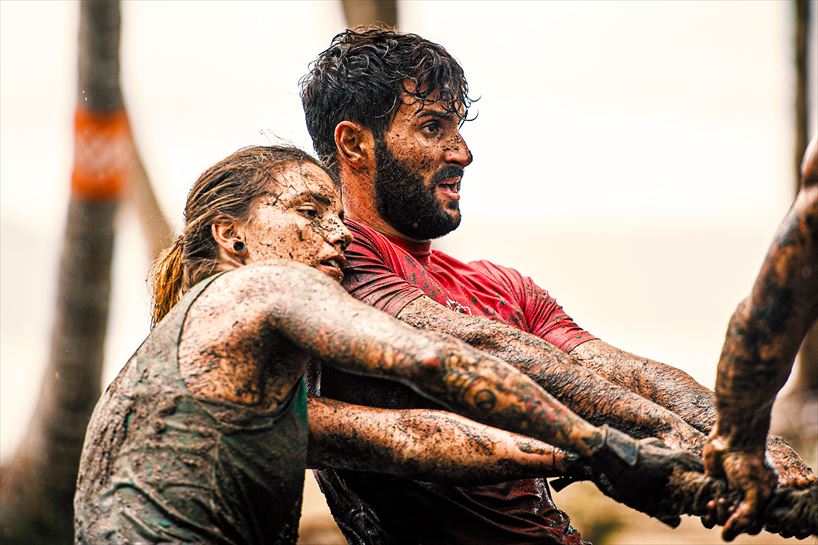 Inge e Iker, en el juego del tronkoala