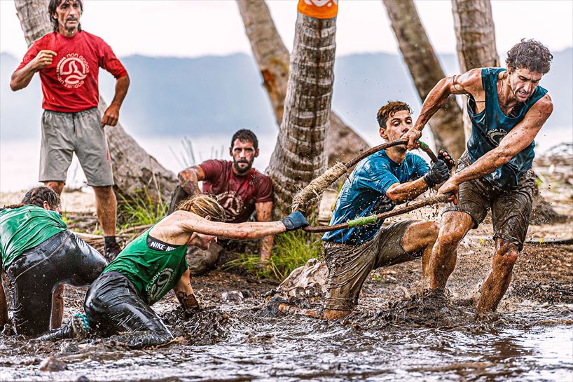 Seleta, tirando del aro