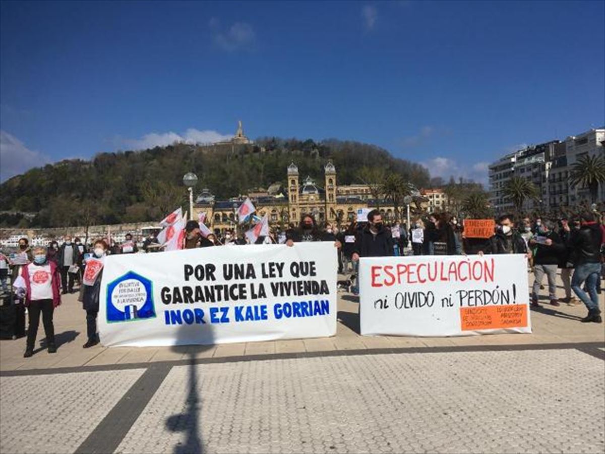 Manifestazioa Donostian. Argazkia: Amaia Balentziaga | Euskadi Irratia