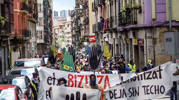 Manifestación en Bilbao. Foto: EFE