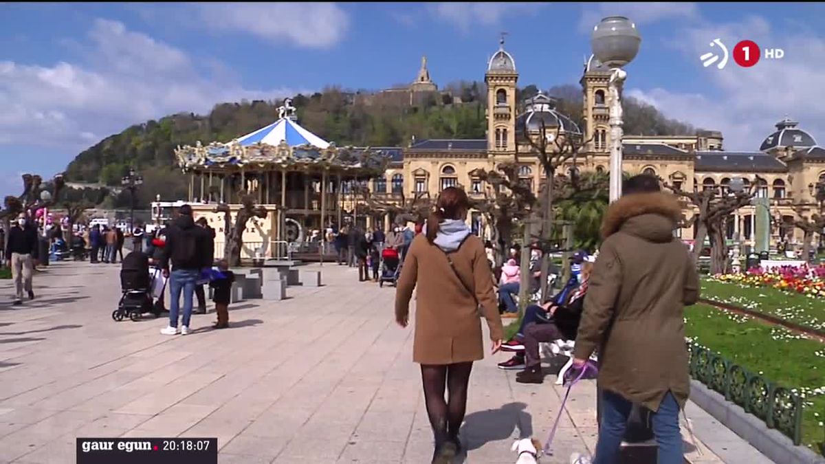 Donostia. ETBren bideo batetik ateratako irudia.