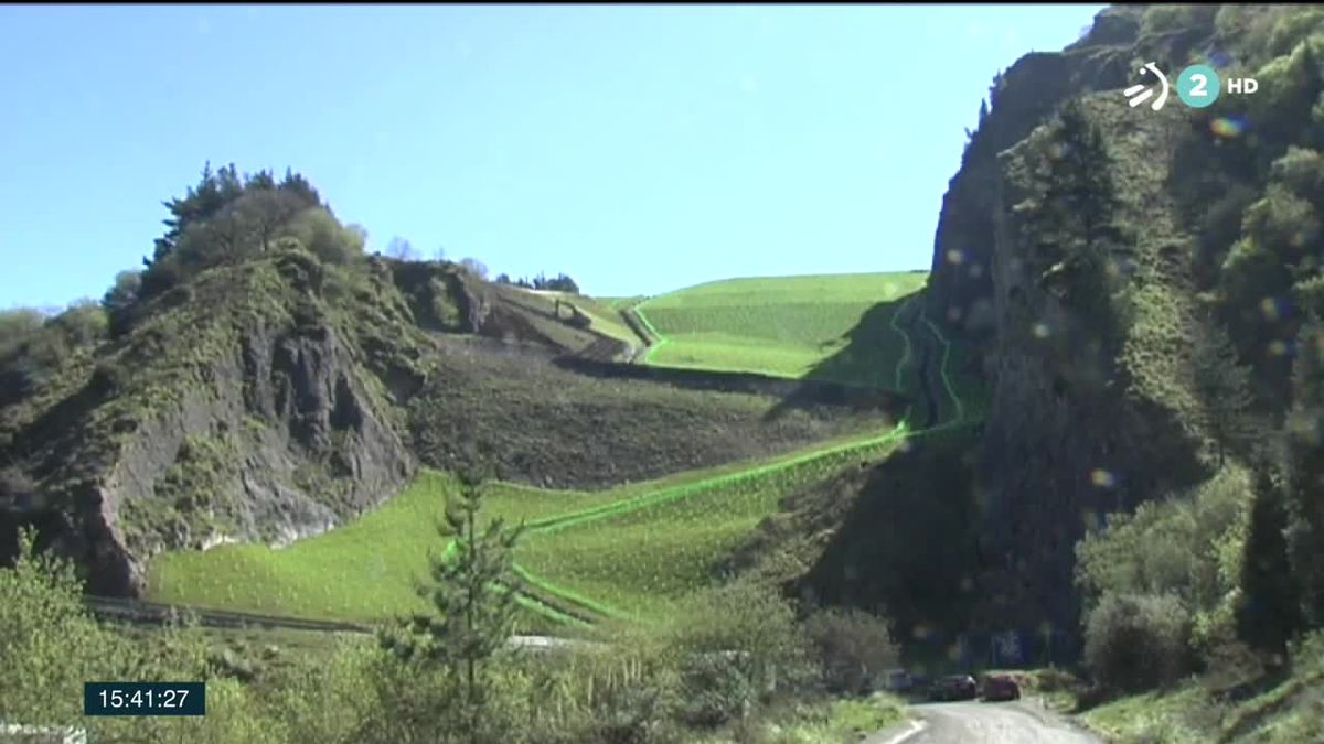 La cantera del Peñascal. Imagen obtenida de un vídeo de ETB.