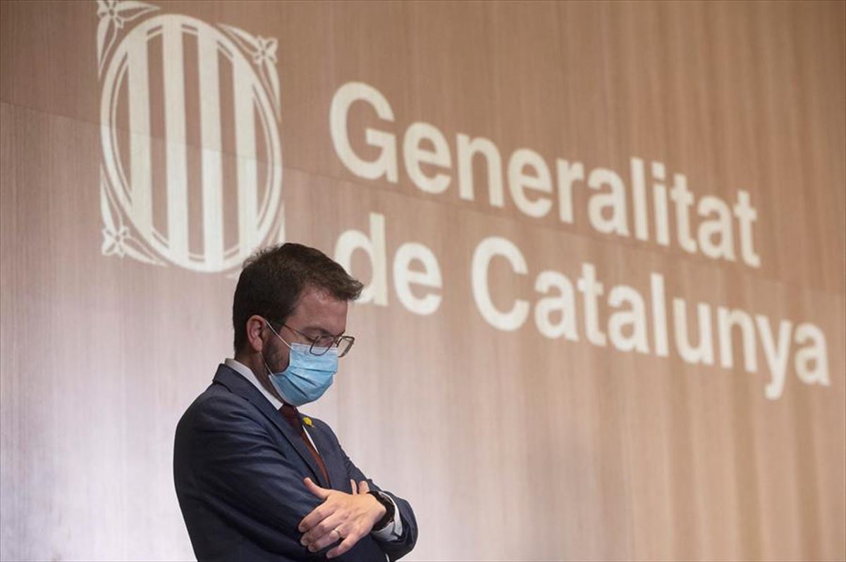 El candidato de ERC a la presidencia de la Generalitat, Pere Aragonès