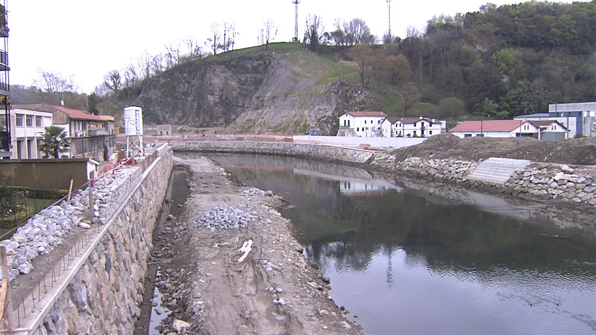 Río Urumea. Imagen obtenida de un vídeo de ETB.