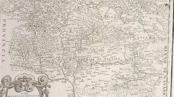 Mapa que se publicó en 1804 tras la muerte de su autor y geógrafo, Tomás López de Vargas.