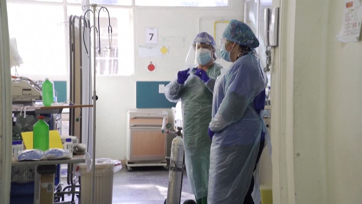 Hospital de Chile. Imagen obtenida de un vídeo de ETB.