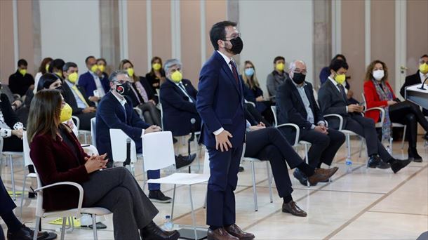 El candidato de ERC a la presidencia de la Generalitat, Pere Aragonès. Foto: Efe