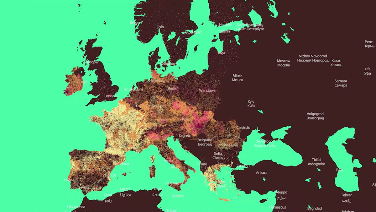 Mapa interactivo realizado por la Red Europea de Periodismo de Datos (EDJNet)