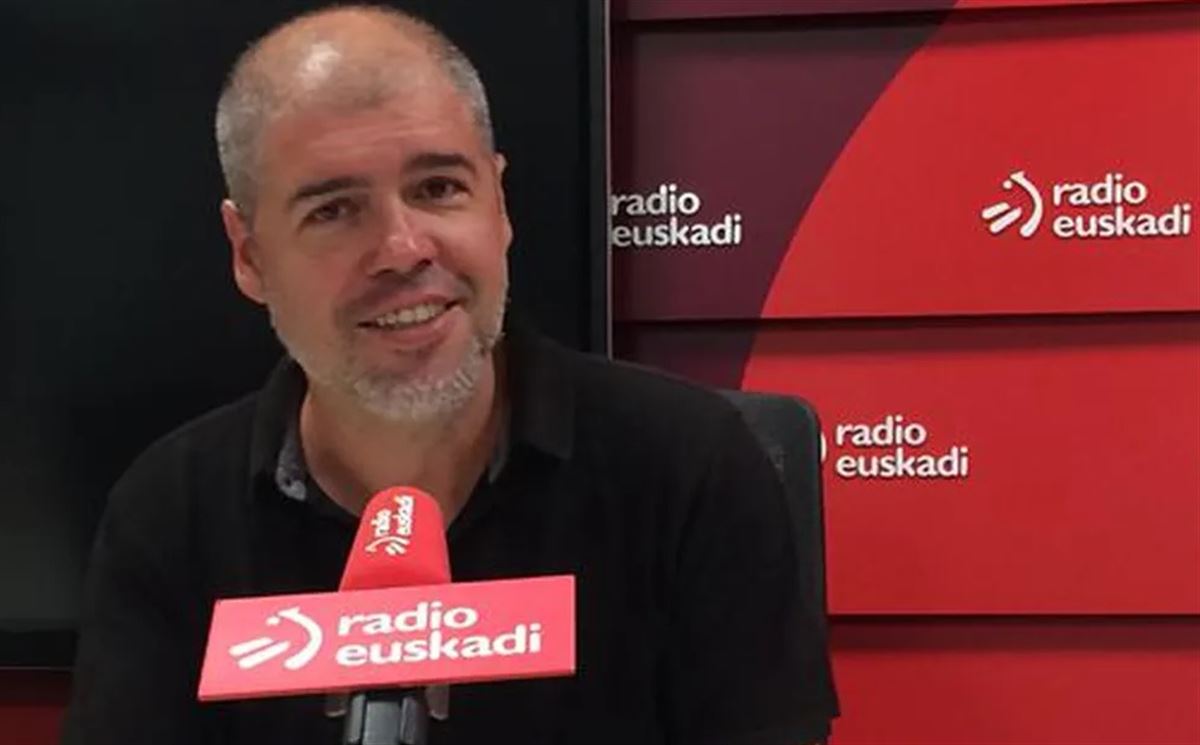 Unai Sordo, CC. OO.ren idazkari nagusia, Radio Euskadin. Argazkia: EiTB