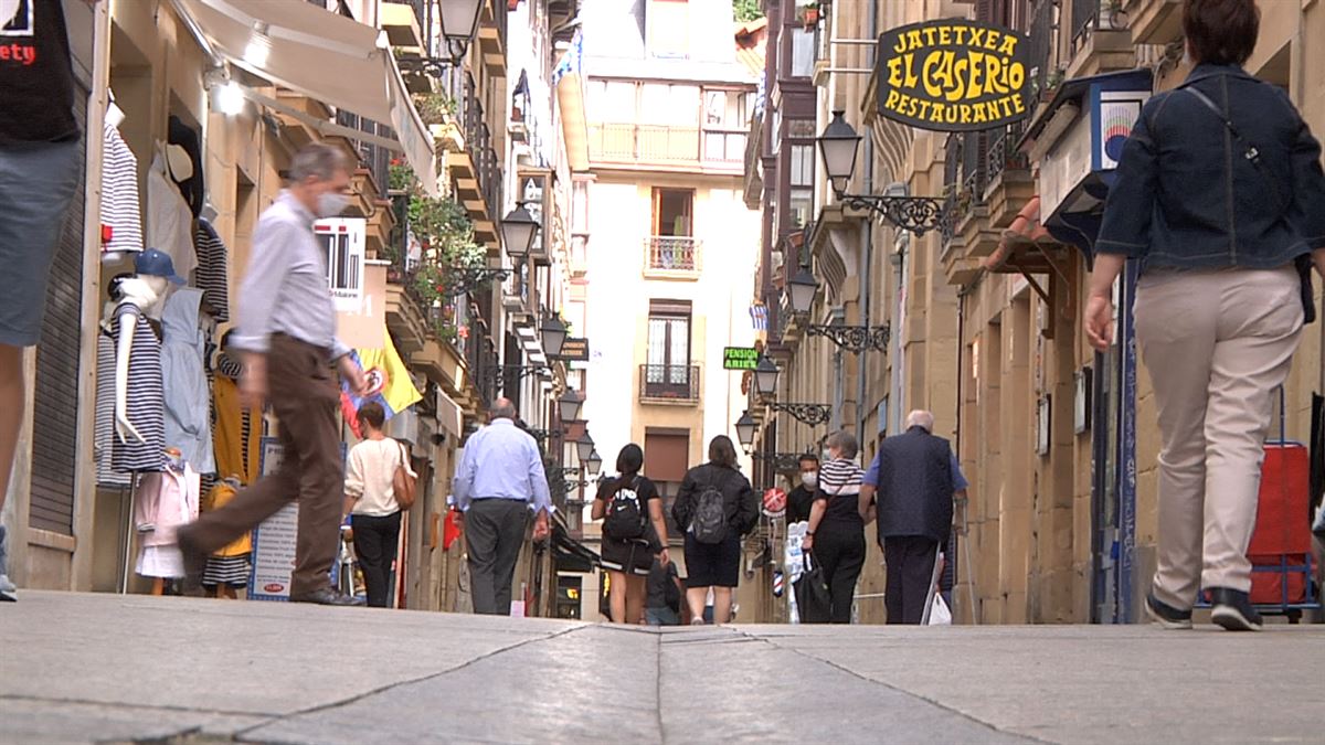 San Sebastián. Imagen obtenida de un vídeo de ETB.