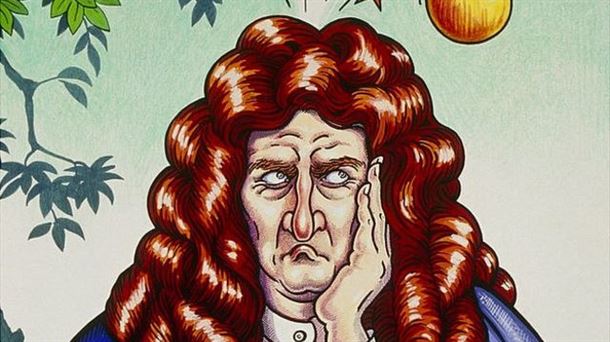 Isaac Newton en el momento de revelación de su teoría de la gravedad. Fuente: BBC