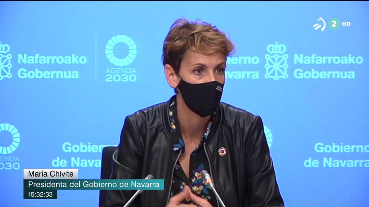 Maria Chivite. Imagen obtenida de un vídeo de EITB Media.