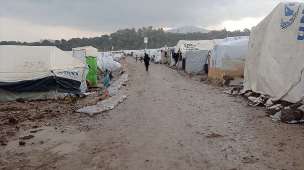 Campo de refugiados de Kara Tepe, en la isla griega de Lesbos