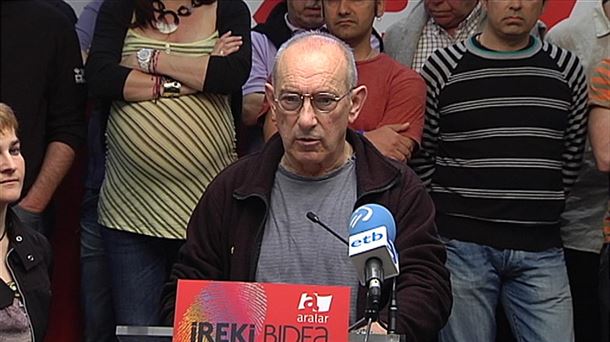 Iñaki Aldekoa en un acto de Aralar en 2011.