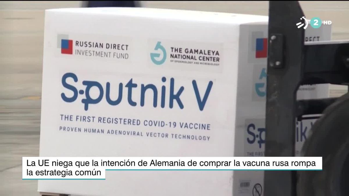 Vacuna de Sputnik. Imagen obtenida de un vídeo de EITB Media.