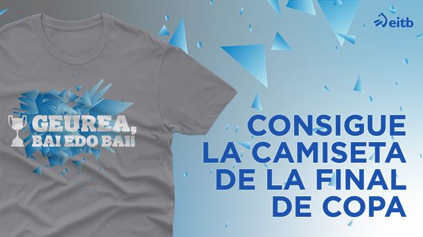 Camiseta 'Geurea Bai edo Bai' de la Real Sociedad.