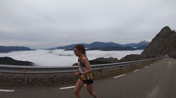 Sara Alonso durante una carrera. Imagen de archivo