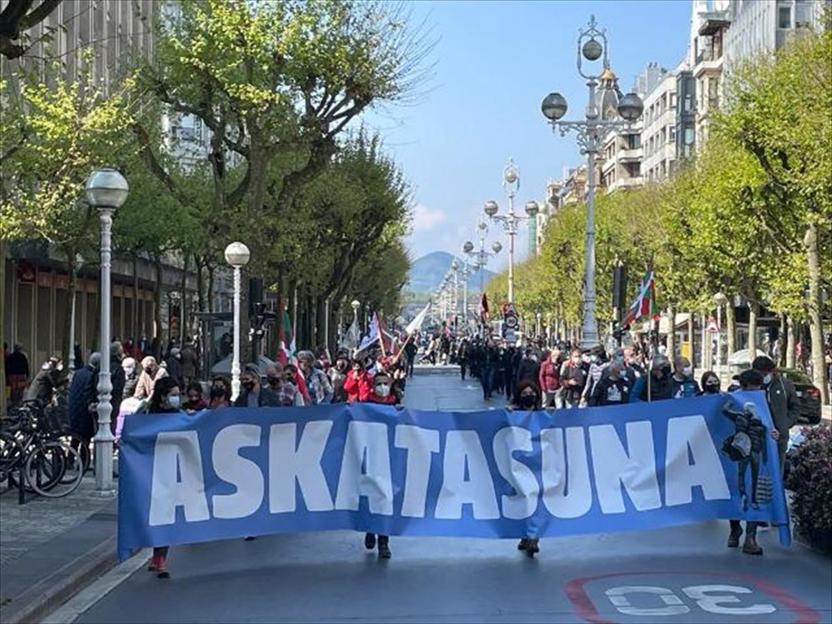 Manifestación en Donostia-San Sebastián. Foto: Xabier Urteaga | Euskadi Irratia